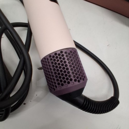 6PC DYSON I.D CURLY + COILY AIRWRAP MULTI STYLER AND HAIR DRYER WITH BLUETOOTH - PINK / ROSE GOLD ( MODEL: HS08) image 5