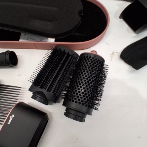 6PC DYSON I.D CURLY + COILY AIRWRAP MULTI STYLER AND HAIR DRYER WITH BLUETOOTH - PINK / ROSE GOLD ( MODEL: HS08) image 7