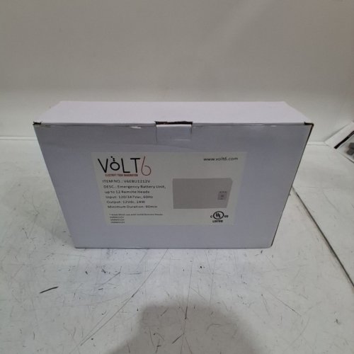 VOLT EMERGENCY BATTERY UNIT - 12VDC, 24W, 4.5 AH - WHITE (MODEL: V6EBU1212V) image 2