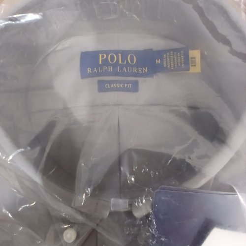 MEN'S POLO RALPH LAUREN LONG SLEEVE SLIM FIT STRETCH BUTTON DOWN COTTON SHIRT - MEDIUM - CLASSICS GREY (STYLE: 710929350013) image 4
