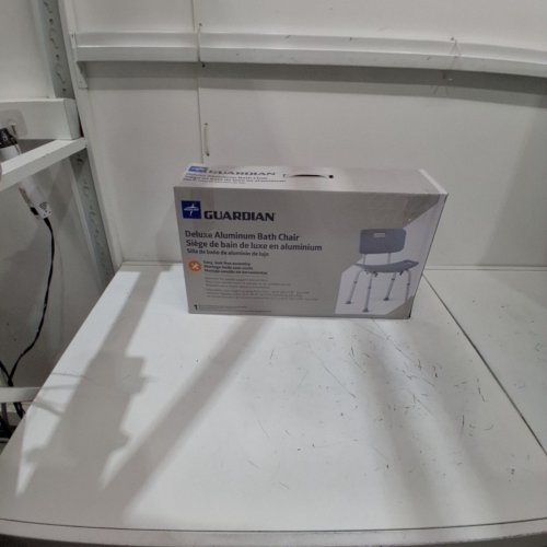 MEDLINE GUARDIAN DELUXE ALUMINUM BATH CHAIR - 400LB CAP - GREY (MODEL: G2-101KRX1) image 4