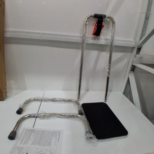 DMI SAFETY STEP FOOT STOOL WITH HANDRAIL - 300LBS CAPACITY - STAINLESS STEEL (MODEL: 539-1902-0099) image 2