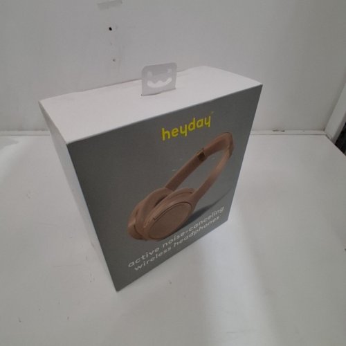 HEYDAY BLUETOOTH WIRELESS OVER EAR HEADPHONES WITH ACTIVE NOISE CANCELLING - PEACH image 4