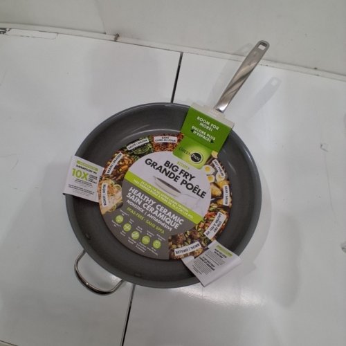 GREENPAN THE ERAS COLLECTION NON-STICK FRYING PAN - 14'' - WHITE/GREY (MODEL : 1972977) image 2