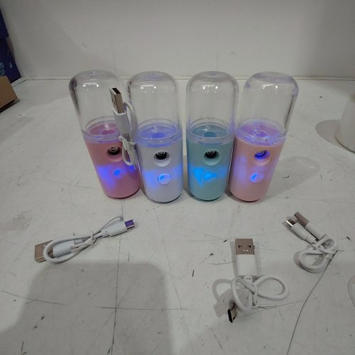 4PK ASSORTED MINI NANO MIST SPRAYERS - PINK / PURPLE / BLUE image 2
