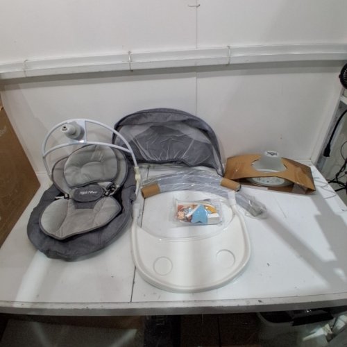 P@B PBELL 5-SPEED ELECTRIC BABY SWING WITH BLUETOOTH MUSIC - GREY / BLACK (MODEL: BB006K) image 3