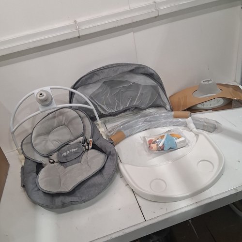 P@B PBELL 5-SPEED ELECTRIC BABY SWING WITH BLUETOOTH MUSIC - GREY / BLACK (MODEL: BB006K) image 5