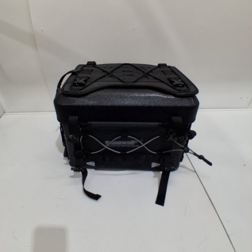 2PC RHINOWALK WATERPROOF MOTORCYCLE TAIL BAG COMBO - HARD SHELL CASE & WATERPROOF SOFT BAG - 36L - BLACK (MODEL: MFT2307) image 9