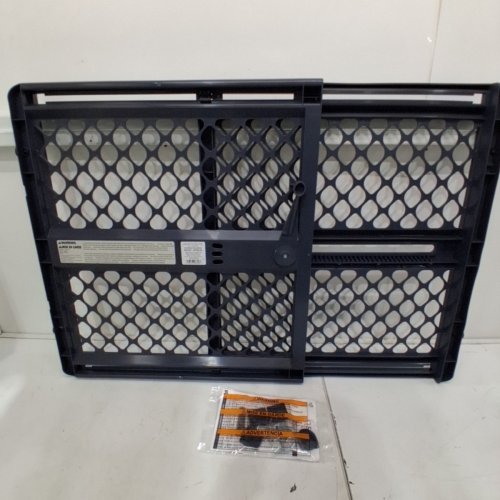 NORTH STATES TODDLEROO CLASSIC SUPERGATE 2-IN-1 MOUNTABLE PLASTIC BABY AND PET SAFETY GATE - 26" X 24.5"-41" - BLACK (MODEL: 8626C_868626) image 3