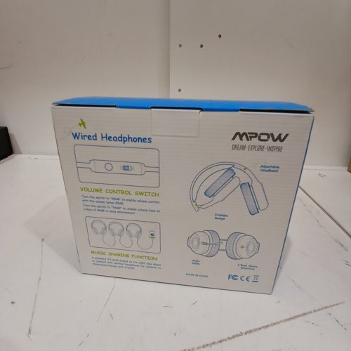 KIDS MPOW CH6S WIRED OVER-EAR HEADPHONES WITH 85DB/94DB VOLUME LIMITER AND IN-LINE MIC - WHITE (MODEL: BH297B) image 4