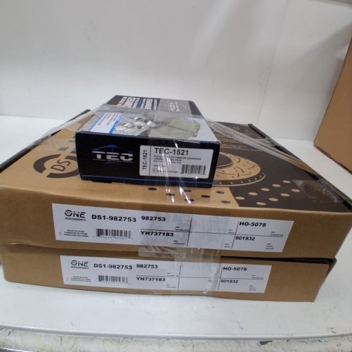 DS-ONE PERFORMANCE AND TEC FRONT AND REAR SLOTTED DISC BRAKE ROTORS AND CERAMIC PADS - FOR 2021 - 2023 ACURA TLX 2.0L - (MODEL:TEC-1521/DS1-982753) image 4