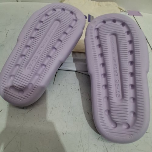 UNISEX MELLOW SOFT CLOUD SLIDES / SLIPPERS - MEN'S : 5-6 / WOMEN'S : 6-7 - LILAC (MODEL : ML05) image 4