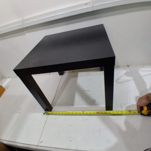 TARGET LIGHTWEIGHT RECTANGULAR LOW PLATFORM TABLE - 23" W X 19" H - BLACK image 5