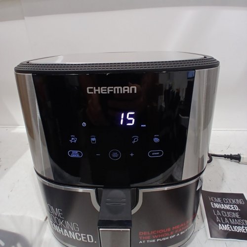 CHEFMAN TURBOFRY TOUCH AIR FRYER - 8QT - SILVER/BLACK (MODEL: RJ38-SQSS-8T-CA-AM) image 3