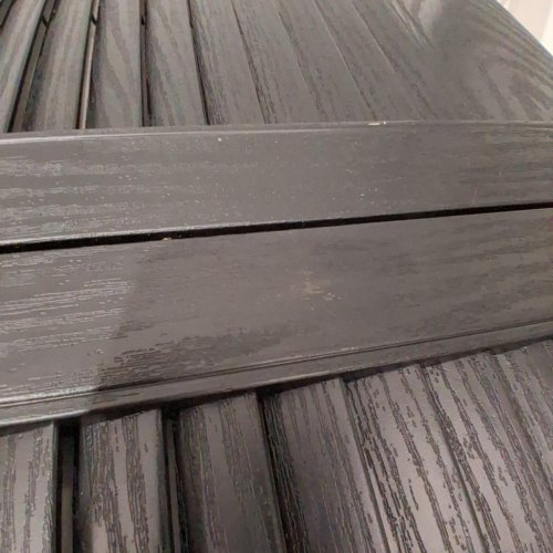 2PK EKENA MILLWORK CATHEDRAL STYLE OPEN LOUVER SHUTTERS - 12" X 48" - BLACK (MODEL: M00011248002) image 4