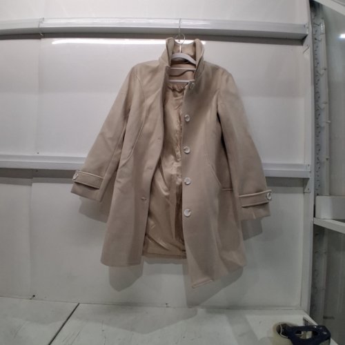 WOMAN'S TRENCH COAT WITH COLLAR - EXTRA SMALL - BEIGE image 2