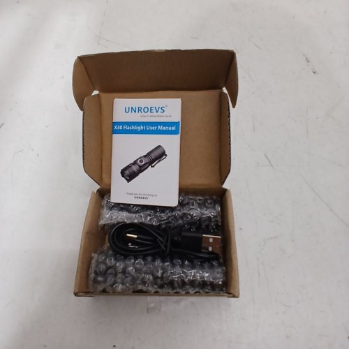 2PK UNROEVS RECHARGEABLE MAGNETIC MINI FLASHLIGHT - BLACK image 2