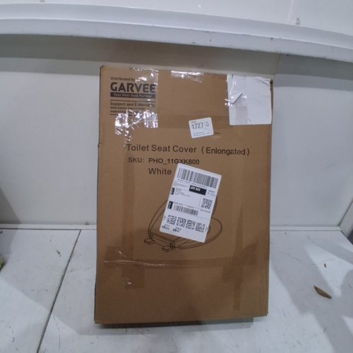GARVEE ELONGATED SOFT CLOSE EASY CLEAN PLASTIC TOILET SEAT - 19" - WHITE - (MODEL: PHO_11GXK800) image 4