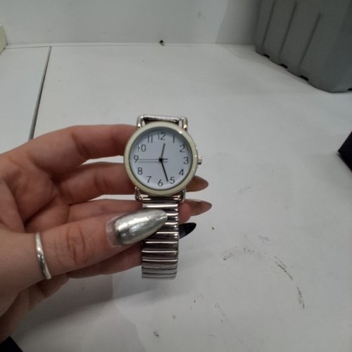 WOMENS ACCUTIME WATCH ANALOG WRISTWATCH -32 MM SILVER-TONE/STAINLESS STEEL (MODEL: WCCLE48) image 3