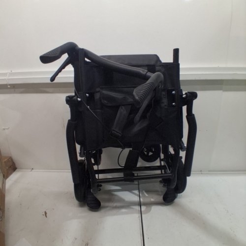 AGELESS JOY LIGHTWEIGHT FOLDING WHEELCHAIR - 220 LBS MAX - BLACK (MODEL: AJWC2501B) image 2