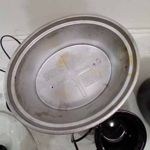 2PC CROCK-POT SLOW COOKER WITH DIP WARMER - 8QT - STAINLESS STEEL (MODEL: SCV803S-033-BR) image 5