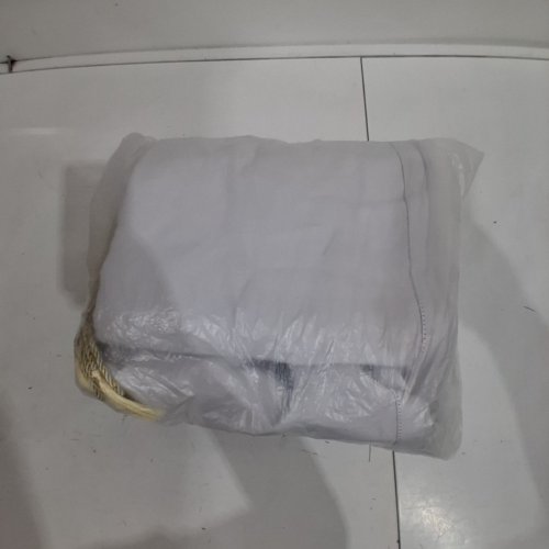 2 panel set  GROMMET top WINDOW CURTAIN PANELS WITH TIEBACKS - 100" X 84" - WHITE image 3