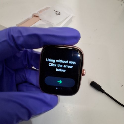 FIXWINK FITNESS TRACKER SMART WATCH WITH BLUETOOTH COMPANION APP - PINK/ROSE GOLD (MODEL: IDW29) image 2