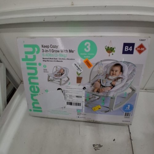 INGENUITY KEEP COZY 3-IN-1 GROW WITH ME VIBRATING BABY BOUNCER SEAT & ROCKER - 6-40LBS (MODEL: 12637) image 5