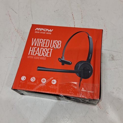 MPOW WIRED USB HEADSET WITH MICROPHONE - 3.5MM - (MODEL: BH323A) image 3