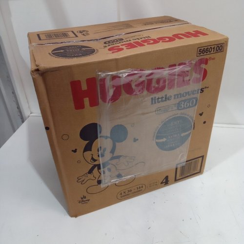 144PK HUGGIES LITTLE MOVERS DIAPERS, SIZE 4 image 2