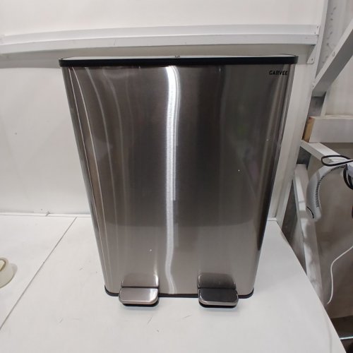GARVEE DOUBLE-STEP PEDAL BIN WITH TWO CONTAINERS 30L EACH (60L TOTAL) - STAINLESS STEEL (MODEL: PHK_33UVUTRT) image 2