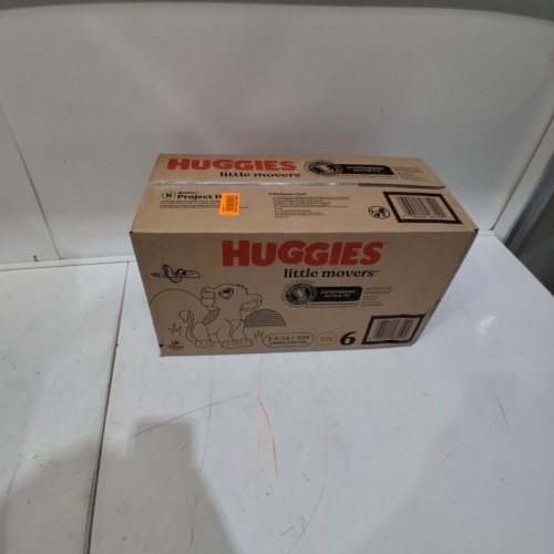 108PK HUGGIES LITTLE MOVERS OUTSTANDING ACTIVE FIT DISPOSABLE BABY DIAPERS - SIZE 6 (28-44LBS) image 2