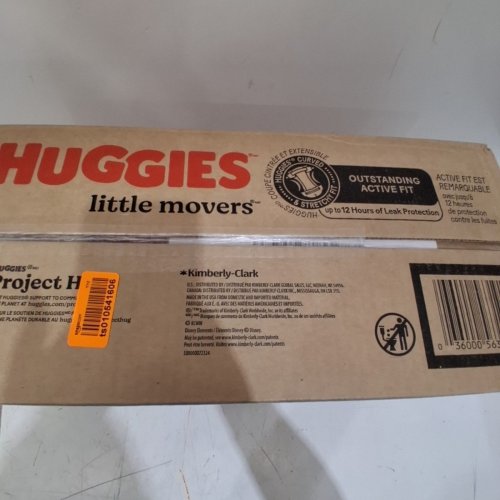 108PK HUGGIES LITTLE MOVERS OUTSTANDING ACTIVE FIT DISPOSABLE BABY DIAPERS - SIZE 6 (28-44LBS) image 3