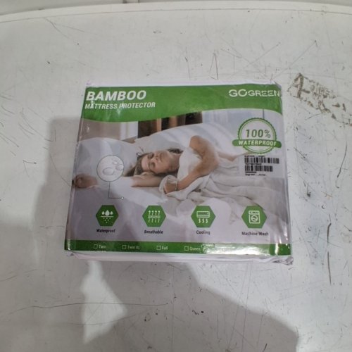 GOGREEN BAMBOO WATERPROOF MATTRESS PROTECTOR - QUEEN - WHITE image 2