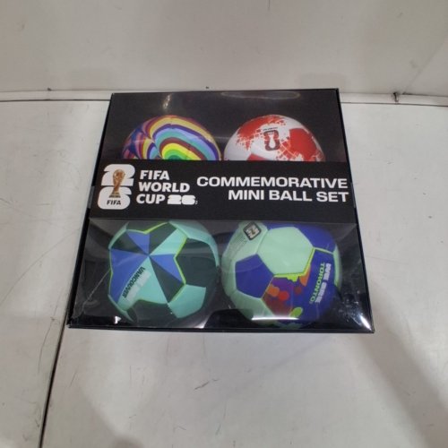 4PK FIFA WORLD CUP 26 CANADA SOCCER BALL SET - SIZE 1 - MULTICOLOR (MODEL: FIFAE-1166) image 3