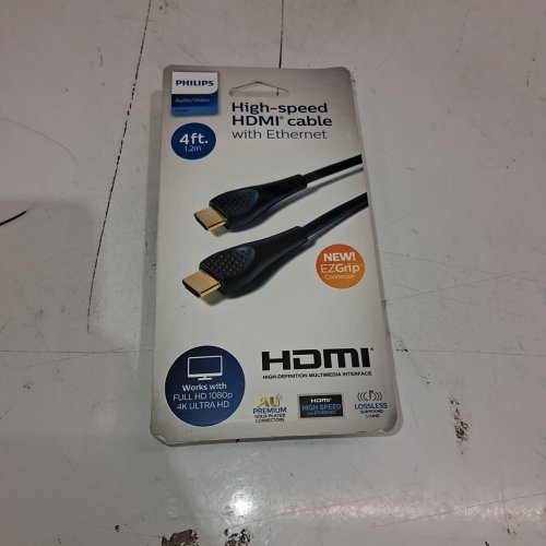 PHILIPS HIGH-SPEED HDMI CABLE WITH ETHERNET - 4FT - BLACK image 2