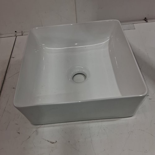 KARAMAG UNDERMOUNT RECTANGLE BATHROOM SINK - 11.5" X 11.5" - CERAMIC image 2