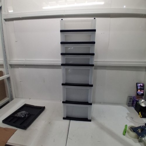 IRIS 10 DRAWER ROLLING STORAGE ORGANIZER CART - 41" X 14" - BLACK (MODEL: MC-3100/362/343) image 2