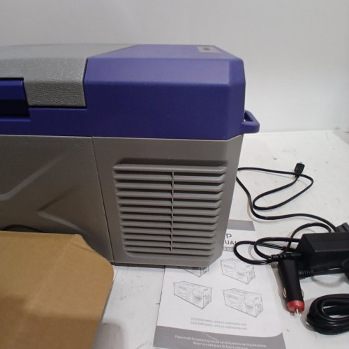 ZCAMP ELECTRIC MINI PORTABLE FREEZER/ REFRIGERATOR ,- 10 QUART - 12 VOLT - GREY/BLUE (MODEL: X9 ) image 6