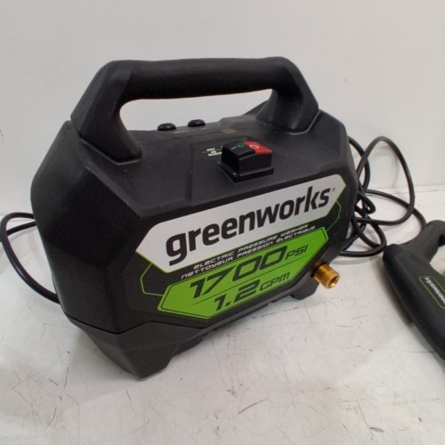 GREENWORKS COLD WATER ELECTRIC PRESSURE WASHER - 1700 PSI - 1.2GPM - 13 AMP - GREEN (MODEL: GPW1704) image 6