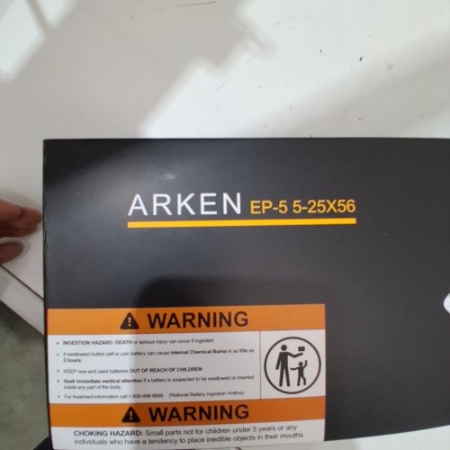 ARKEN EP-5 5-25 X 56 FFP ILLUMINATED VPR ZERO STOP RIFLE SCOPE - 5-25 X 56 - BLACK (MODEL: EP-5) image 2