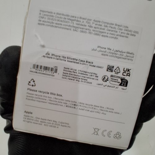 APPLE SILICONE CASE WITH MAGSAFE FOR IPHONE 16E - BLACK (MODEL: A3407) image 2
