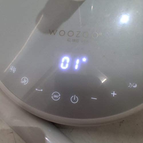 WOOZOO 360° PEDESTAL 12-SPEED AIR CIRCULATOR - ADJUSTABLE HEIGHT 21" TO 40" - WHITE (MODEL: STF-360DC/1747373) image 2