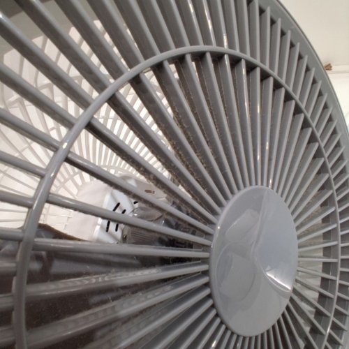 WOOZOO 360° PEDESTAL 12-SPEED AIR CIRCULATOR - ADJUSTABLE HEIGHT 21" TO 40" - WHITE (MODEL: STF-360DC/1747373) image 3
