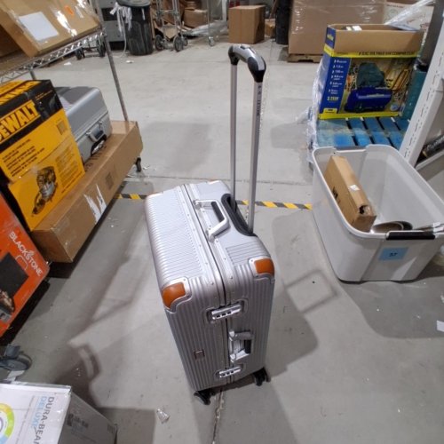 LETOME TSA LOCK HARDSHELL SPINNER LUGGAGE - 24" - SILVER (MODEL: 1740657) image 2