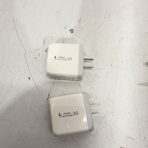 2PK USB FAST CHARGE WALL CHARGER - 50/60HZ - 100-240V - WHITE (MODEL: PD585) image 2