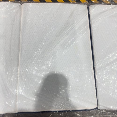 UNBRANDED 4" TRIFOLD MATTRESS - TWIN - WHITE/BLUE image 4