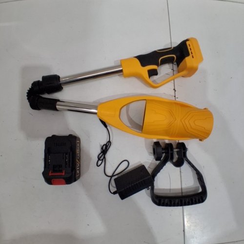 CORDLESS FOLDABLE ELECTRIC LEAF BLOWER WITH BATTERY, CHARGER & AUXILIARY HANDLE - 21V - YELLOW/BLACK image 3