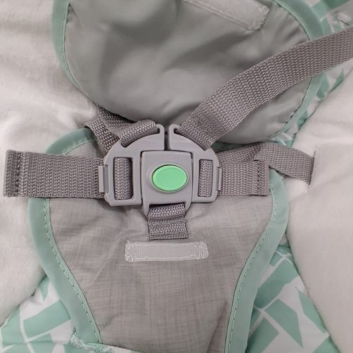 INGENUITY 3-IN-1 KEEP COZY GROW WITH ME VIBRATING BABY BOUNCER, ROCKER & CHAIR - 40LBS CAPACITY - WEAVER THEME GREY/WHITE/GREEN (MODEL: ‎12428) image 5