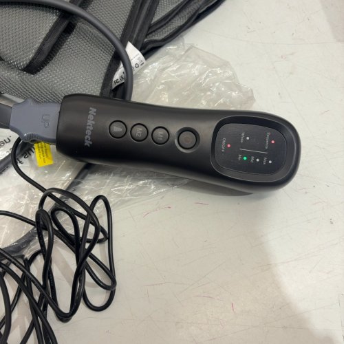 NEKTECK LEG MASSAGER WITH AIR COMPRESSION FOOT AND CALF MASSAGE MACHINE WITH CONTROLLER - 17" X 10" X 3" - BLACK/GRAY - (MODEL: FE-7204B) image 2